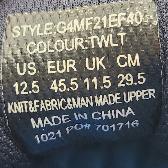 G/Fore MG4X2 Men's 12.5 Spikeless Golf Shoes Navy Blue Knit G4MF21EF40 - Picture 3 of 8